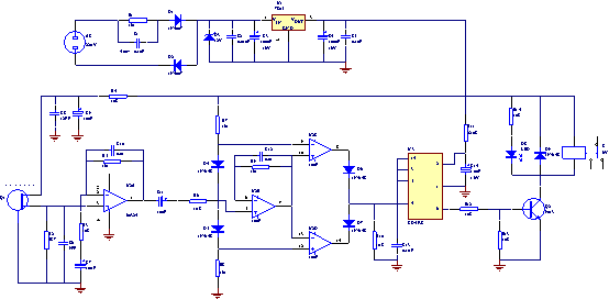红外线人体感应电路原理图