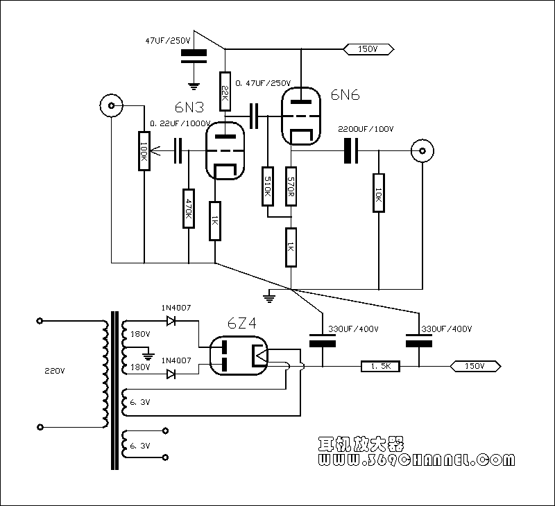 耳放电路图大全二