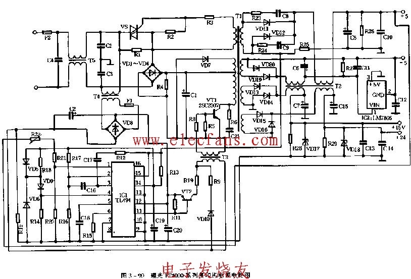 理光ft4000系列复印机电源电路图