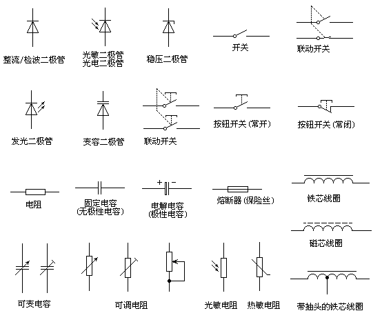 照明电路图符号大全