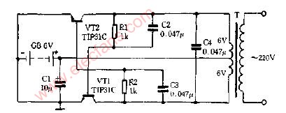 6v dc220vac逆变器电路图