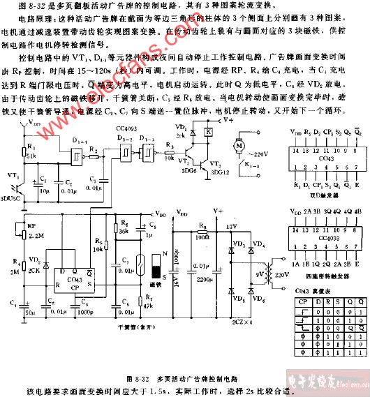 多页活动广告牌控制电路图