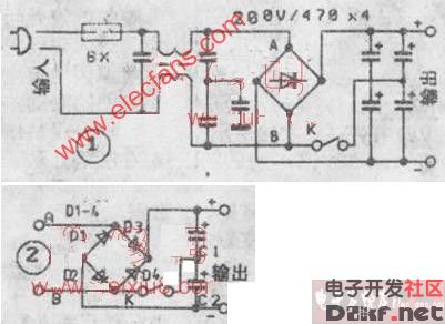 110v-220v自选电路图