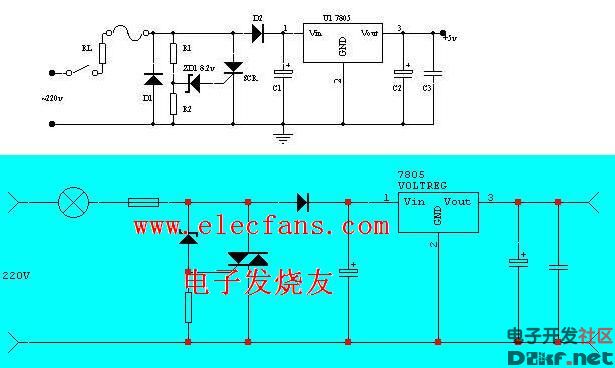7805稳压电路