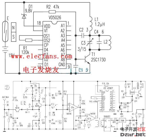 防盗报警器电路图