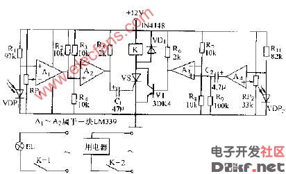 光敏二极管继电路图