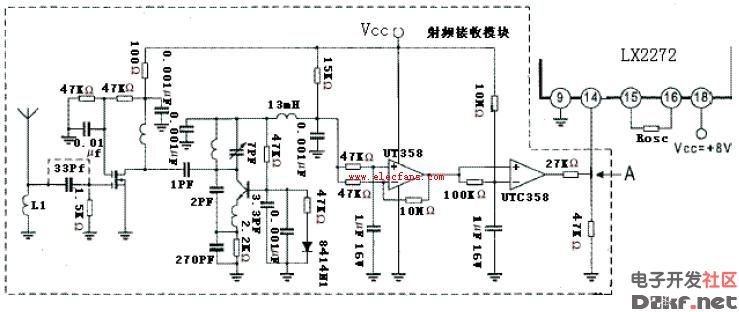 lx2272无数据型射频应用电路