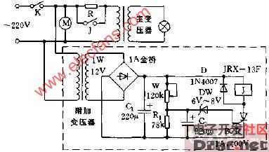 投影仪灯泡预热保护器电路图