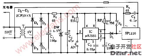 交流电定时开关控制器电路图