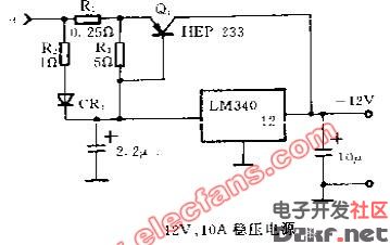 12v10a稳压电源原理图