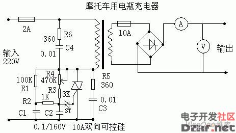 6v到24v摩托车电瓶充电器电路图