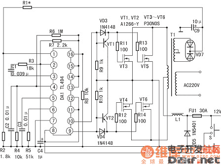 tl494制作简易逆变器电路图