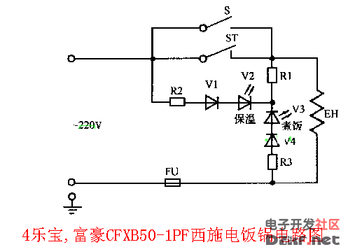 乐宝富豪电饭锅电路图cfxb50-1pf型