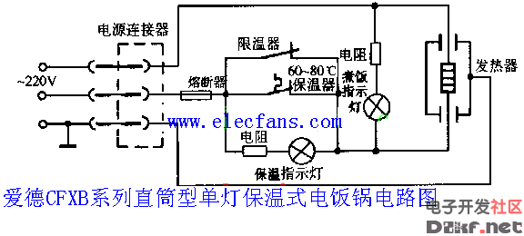 爱德电饭锅电路图cfxb型