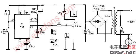 定时开关电路图