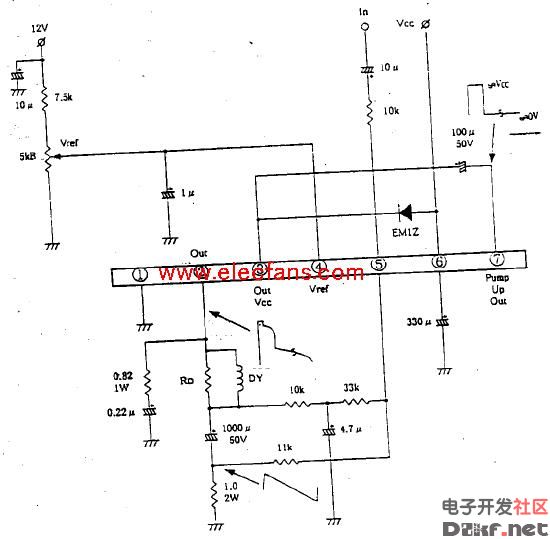 an5539场输出电路芯片应用电路