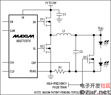 max16818应用电路图