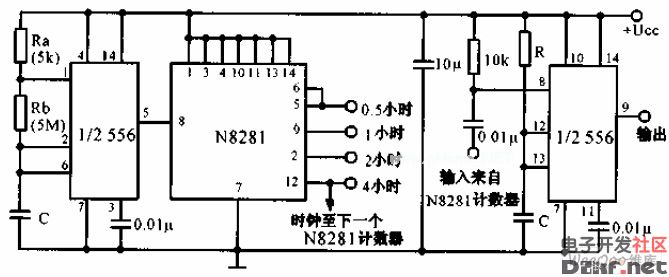 4小时顺序定时器电路图