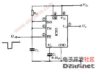 脉冲触发式单稳态电路图