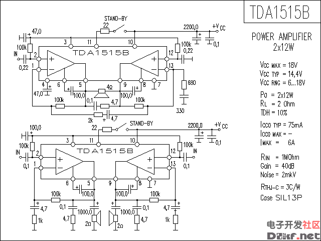 tdab功放电路