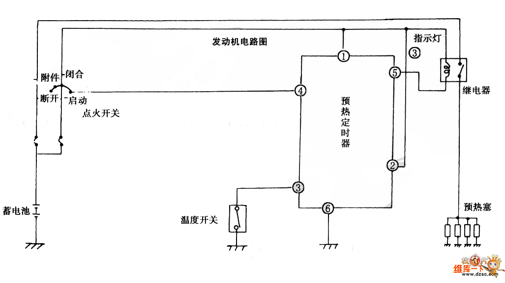 江铃福特全顺客车发动机电路图