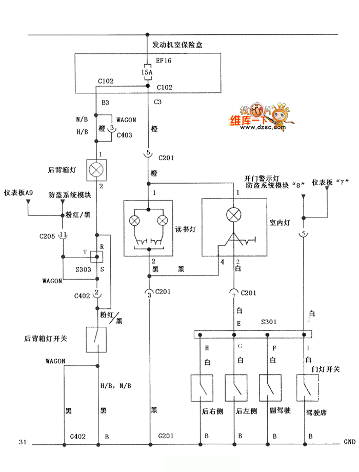 大宇汽车电路图1