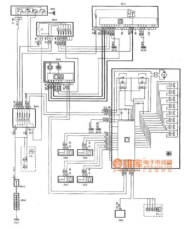 6l轿车abs电路图