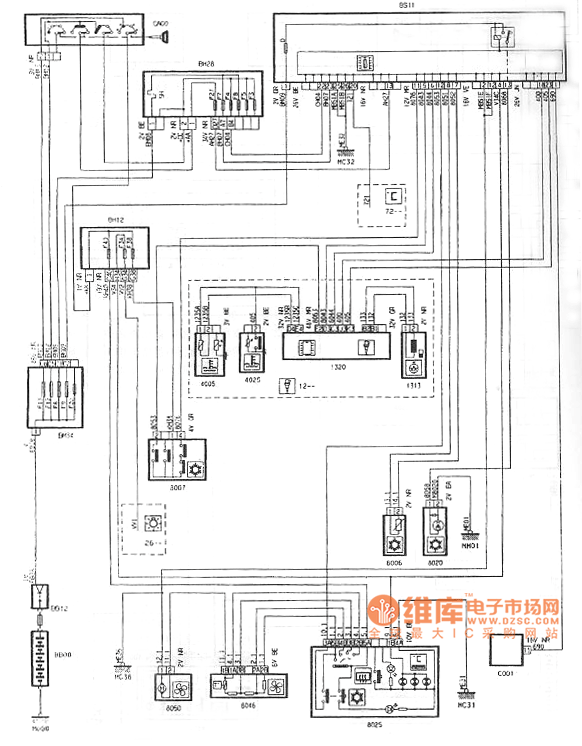 6l轿车空调电路图