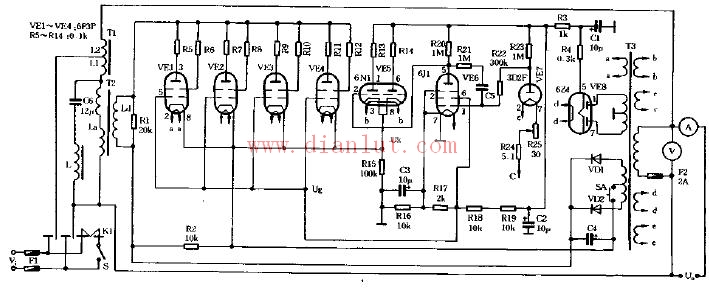 614系列交流稳压器电路图