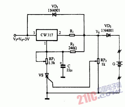 cw317设计的横流恒压充电器电路