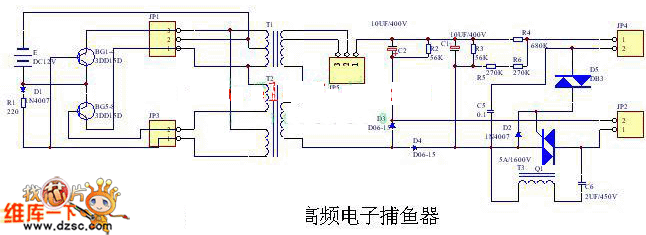 电子捕鱼器电路图