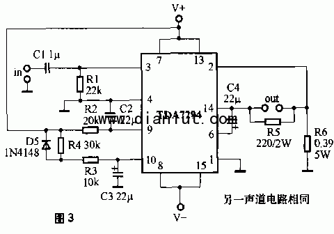 用tda7294制作的功放电路图