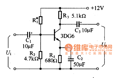 单管rc藕合共发射极放大电路图