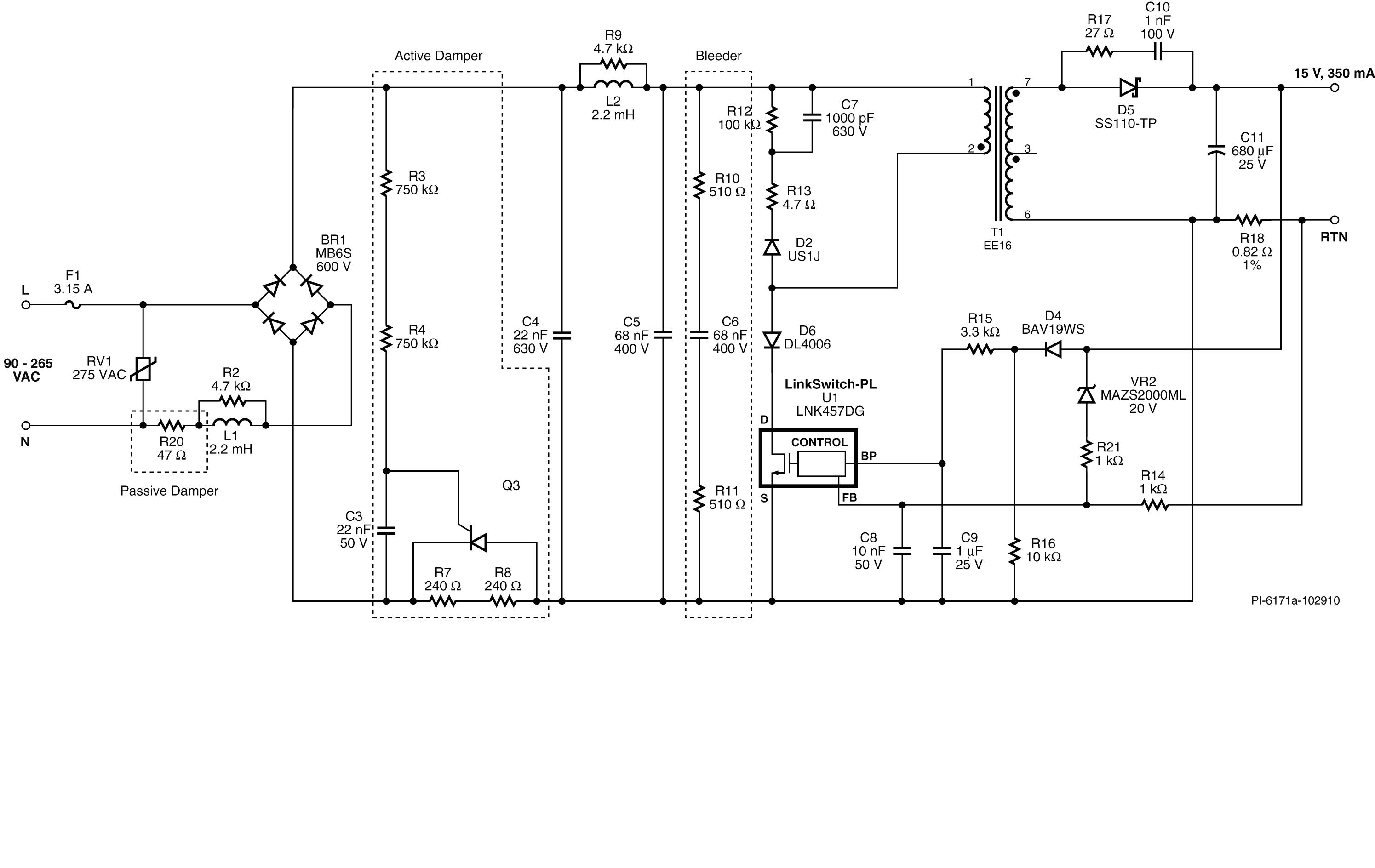 100 Watt led Driver circuit