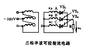 三相半波可控整流电路