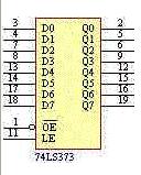 地址锁存器74ls373