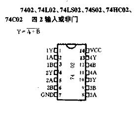 74hc027402引脚功能管脚定义图四2输入或非门电