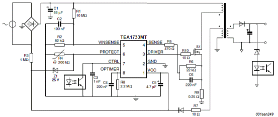 nxp tea1733mt greenchip开关电源解决方案