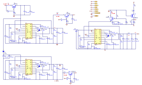 7kw音频功率放大器参考设计主板电路图:vaa,vss和vcc电源dc/dc转换器图片
