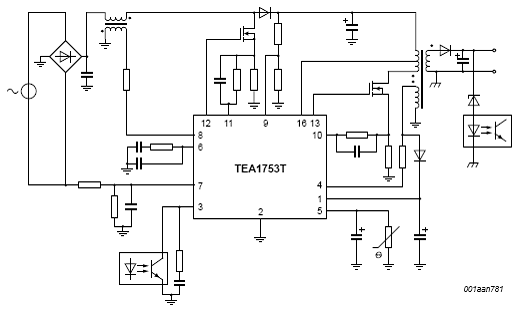 nxp tea1753t greenchip iii开关电源控制方案