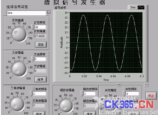 基于labview70虚拟信号发生器的实现