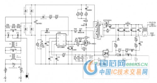 ncp1236 应用在65w notebook adaptor 之线路图