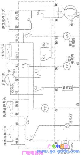 五羊xqb30-12洗衣机电路图