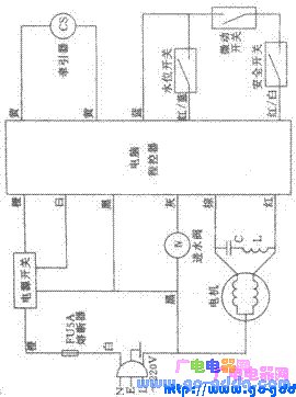 海尔小神童xqb42-9a洗衣机电路图