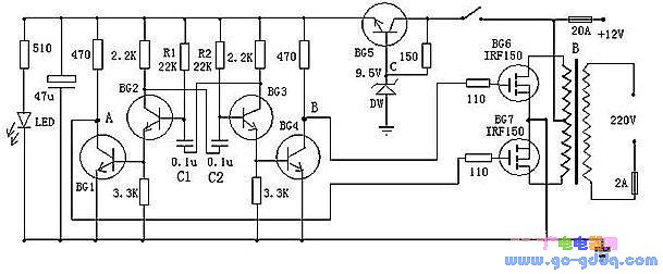 逆变器电路图及工作原理