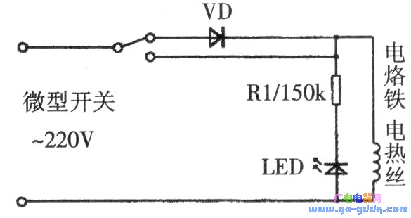 微型节能电烙铁原理图