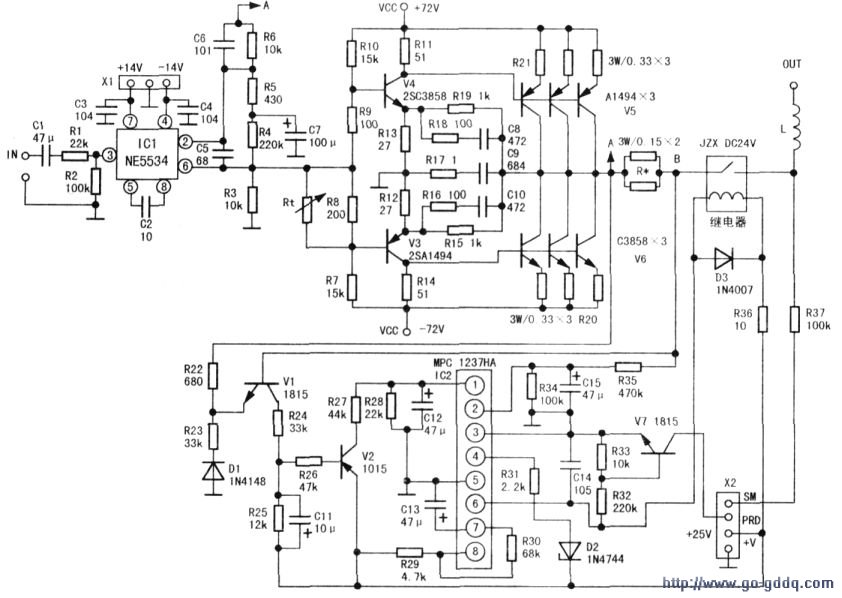 spirit牌200w～240w功放机工作原理分析