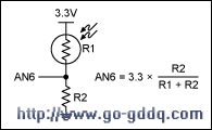 the voltage-divider and the equation that determines the