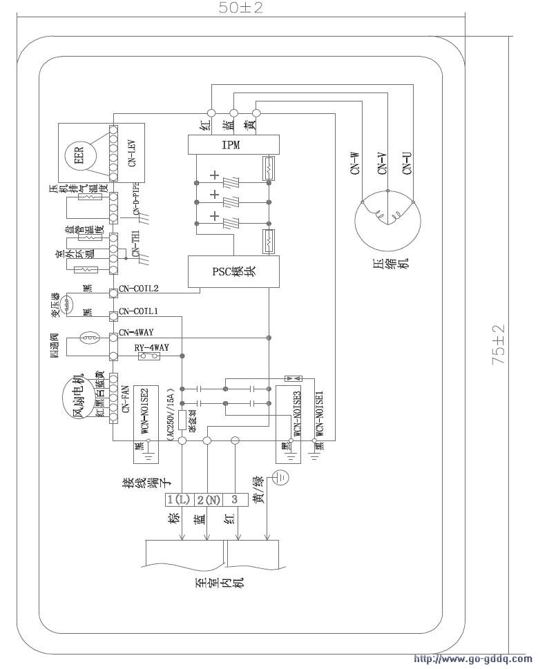 lg lsue25a12室外空调原理图