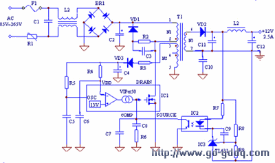 viper50单片智能开关电源及其应用